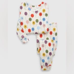 GAP Colorful Happy Birthday Pj set organic cotton
